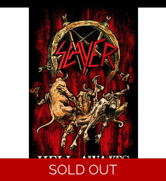 Slayer - Hell Awaits Textile Poster 27" x 42"